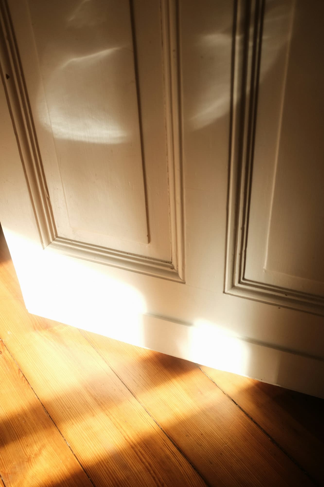 Sunlight through an open door