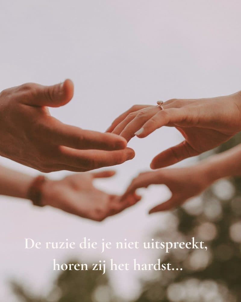 De ruzie die je niet uitspreekt, horen zij het hardst